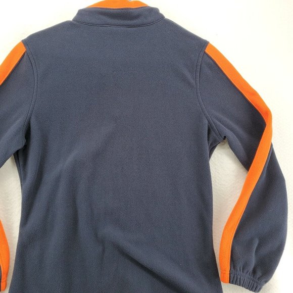 CHICAGO BEARS Sweater NFL Women's Long Sleeve 1/4 Zip Fleece Pullover Blue Med - Picture 12 of 12